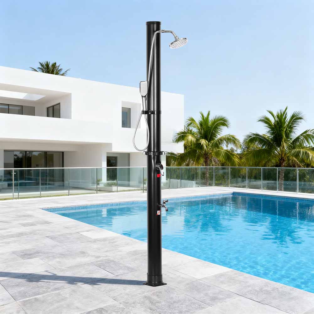 LY18L05-HB 18L 2 セクション ABS クロームシャワーヘッドソーラーシャワー屋外ガーデンシャワー