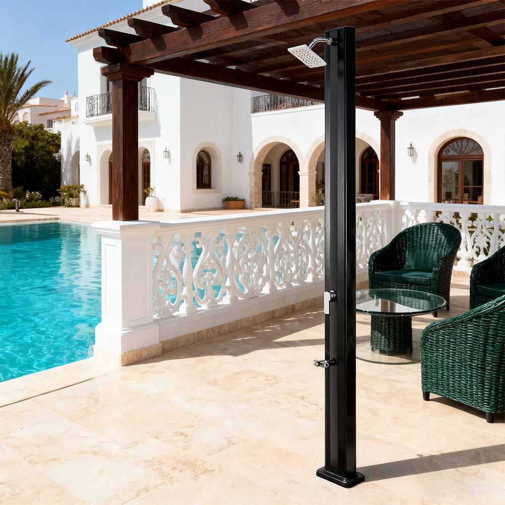 LY30L02 屋外用レインシャワーヘッド シングルレバーシャワースタンド