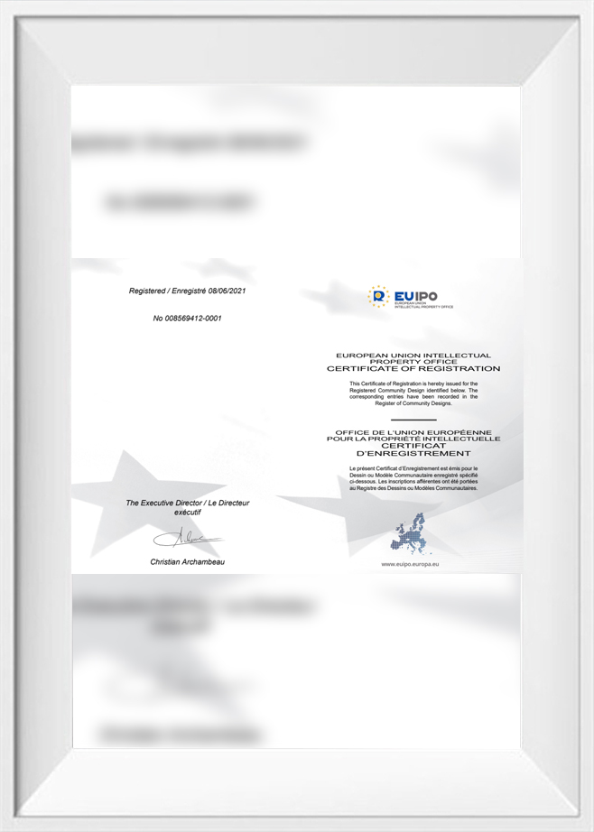 EU意匠証明書